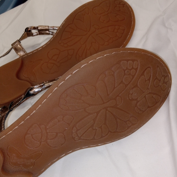 BOC NWOT Gold Tone Braided T-Strap Gladiator Sandal size 7 - Picture 9 of 11